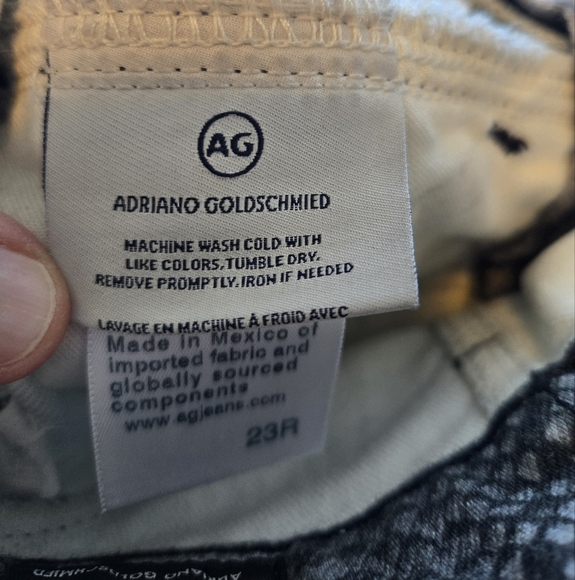 Adrianna Goldschmied Womens Pencil Midi Skirt Sz 23R Black & Gray Snake Print - Picture 13 of 14